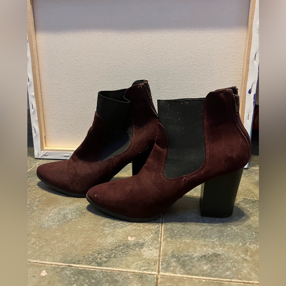 Maroon Booties